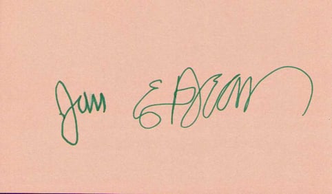 Jan and Dean signatures