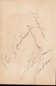 Andrews Sisters signatures