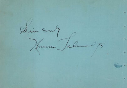 Norma Talmadge signature