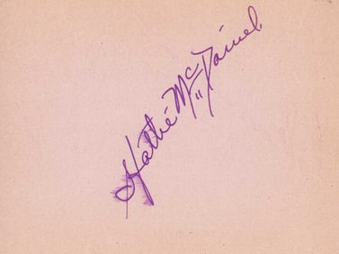 Hattie McDaniel Gone with the Wind signature