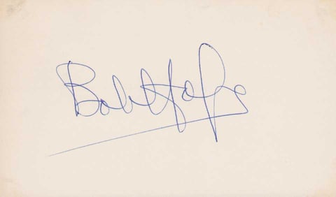 Bob Hope signature