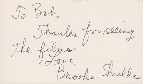 Brooke Shields signature