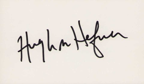 Hugh Hefner signature