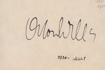Orson Welles signature
