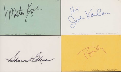 Cagney and Lacey set of cast signatures