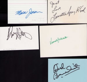 Battlestar Galactica cast set of signatures