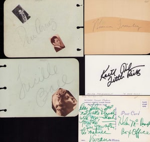I LOVE LUCY cast rare set of signatures