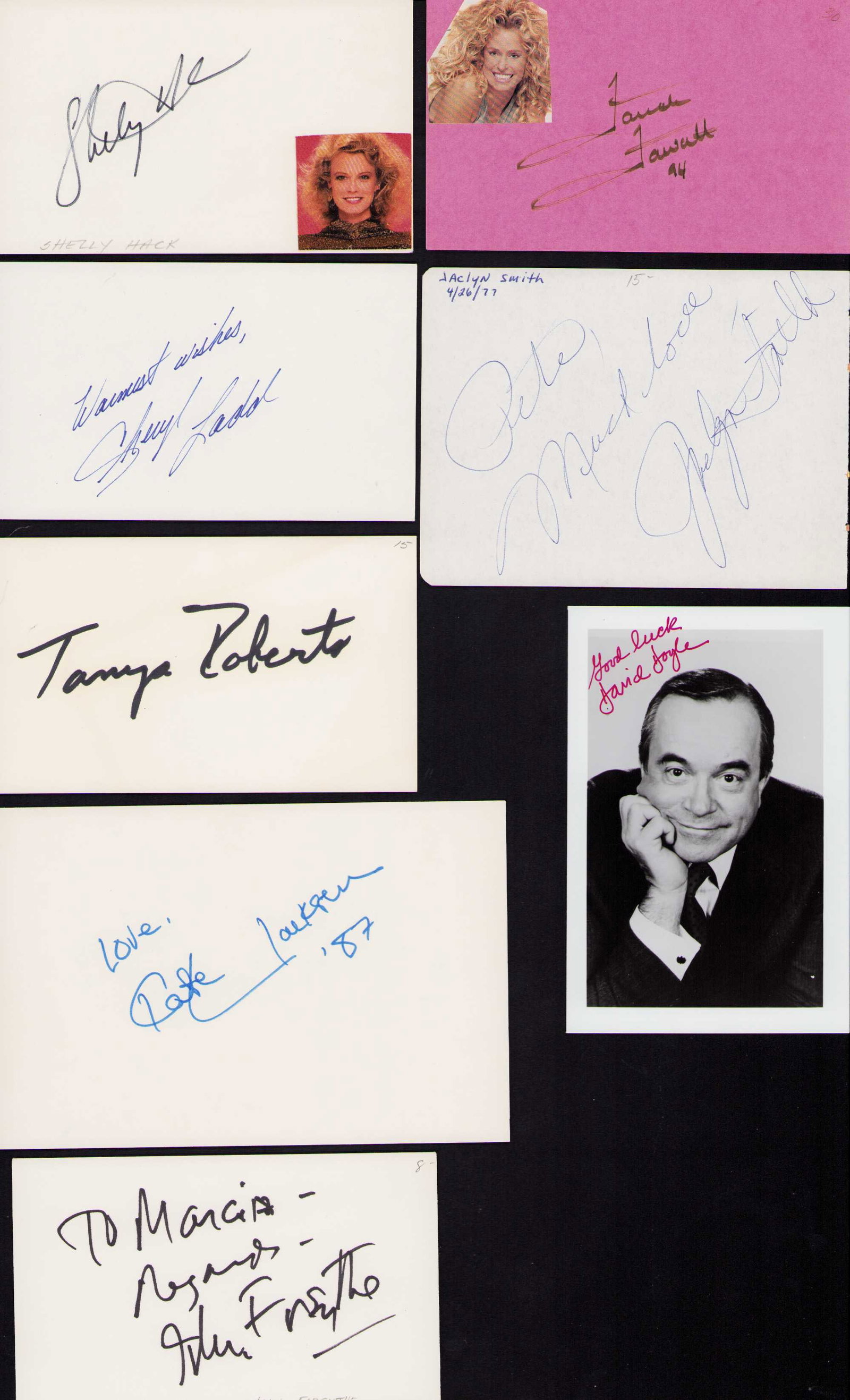 Charlies Angels cast set of signatures (1 of 1)