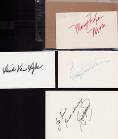 Dick Van Dyke cast set of signatures