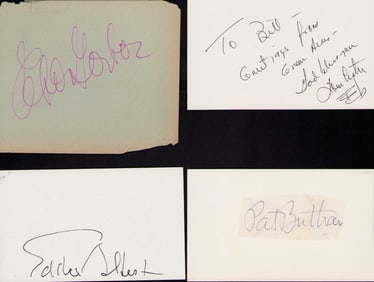 Green Acres cast set of signatures