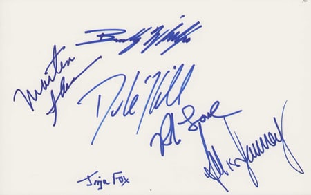 West Wing cast set of signatures
