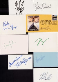Titanic cast set of signatures