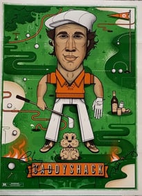 Caddyshack Mondo poster signed by Chase and Murray