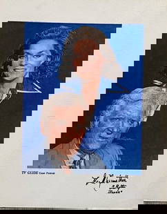 Barnaby Jones TV Guide signed cover art: A 11x14 TV Guide covert art for a Barnaby Jones cover signed by Lee Meriweather as Betty Jones which she also adds on the matte likely one of a kind Certificate of AuthenticityEVERY item in this