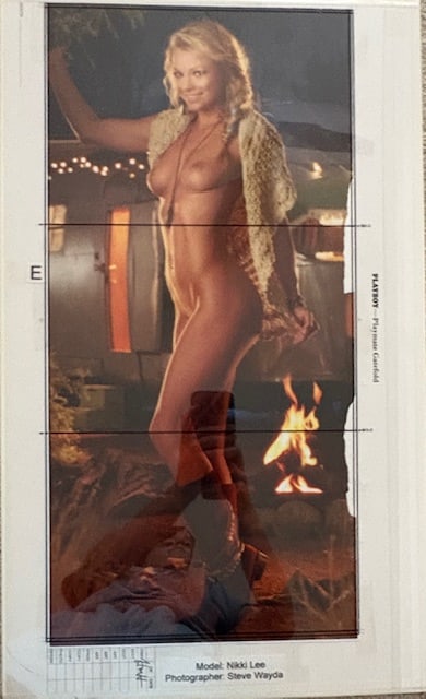 Nikki Lee Hugh Hefner signed original Playboy layout (1 of 1)