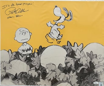 Peter Robbins original Charlie Brown signed 16x20 photograph