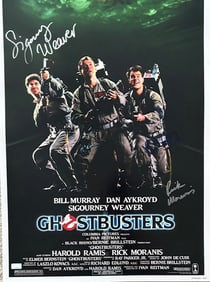 Ghostbusters signed 11x17 poster