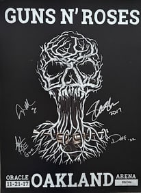 Guns N Roses signed concert poster