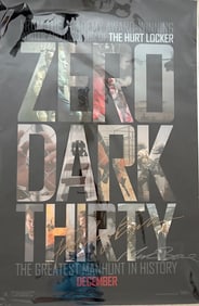 Zero Dark Thirty movie poster signed