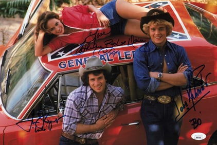 Dukes of Hazzard cast signed 10x15 photograph