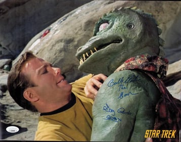 Star Trek GORNS signed photograph