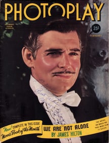 Clark Gable signed GWTW magazine