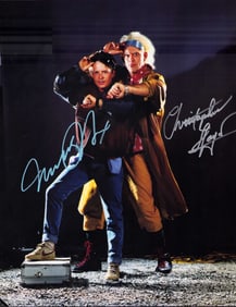Back to the Future cast signed 11x14 photograph