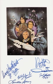 Battlestar Galactica original series cast signed print