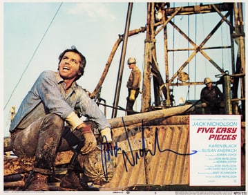 Five Easy Pieces Nicholson signed 11x14 photograph