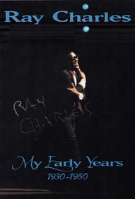 Ray Charles rare signed concert program