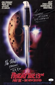 Friday the 13th Part VII signed poster