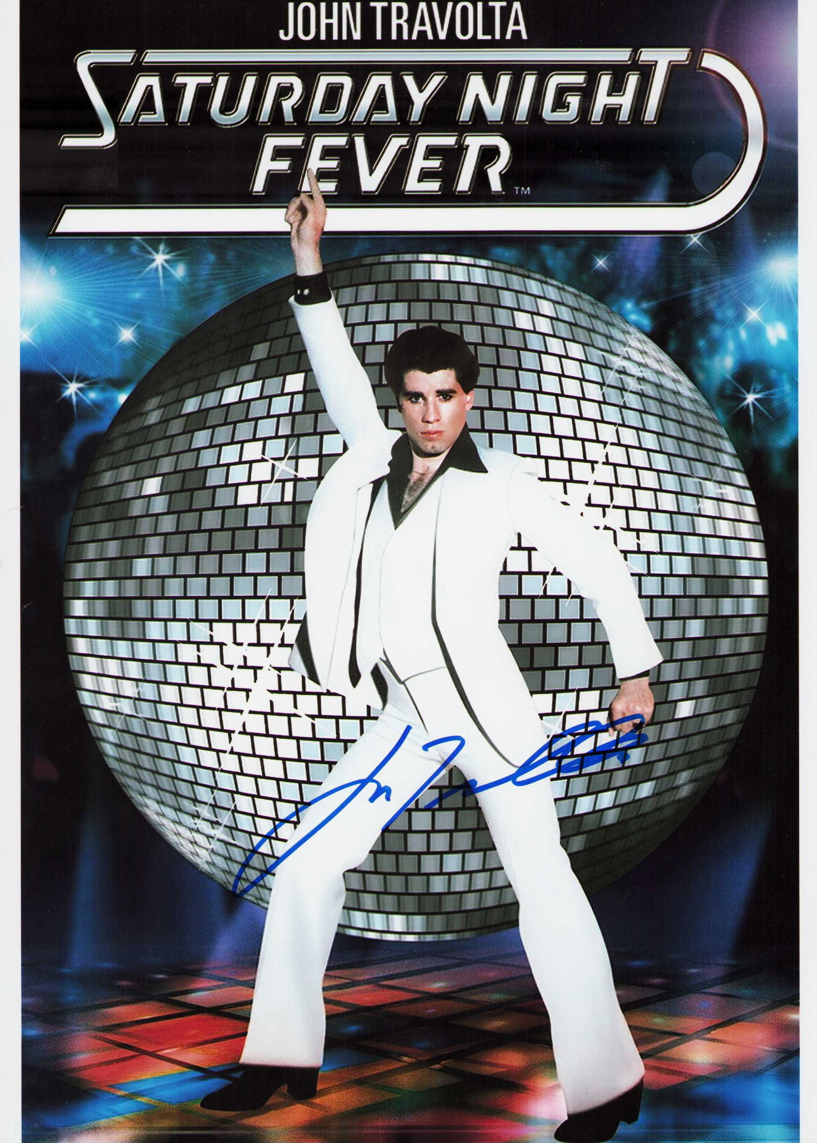 John Travolta signed 11x17 poster (1 of 1)