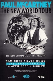 Paul McCartney signed concert poster