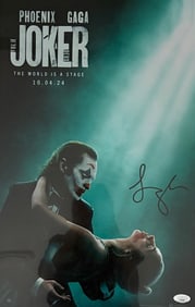 Lady Gaga signed Joker poster