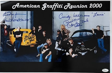 American Grafitti cast signed photograph
