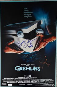 Gremlins signed poster