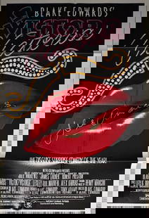 Victor Victoria rare signed original movie poster: An original folded as issued Victor Victoria one sheet 27x40 poster signed by Julie Andrews Certificate of AuthenticityEVERY item in this auction comes with at minimum a full illustrated serial number