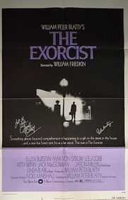 Excorcist signed rare original movie poster