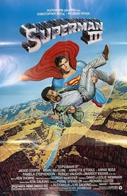 Superman 3 original poster signed