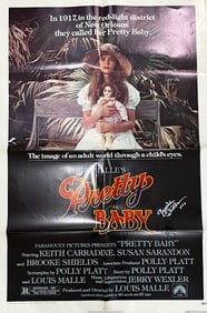 Pretty Baby original one sheet movie poster signed