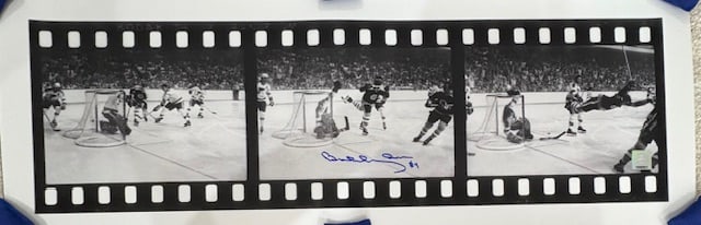Bobby Hull signed action print