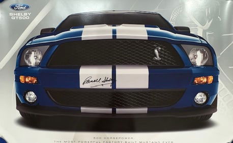 Carroll Shelby Mustang poster
