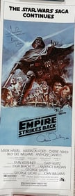 Star Wars Empire Strikes Back signed insert poster