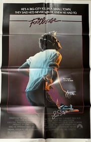 Footloose cast signed movie poster