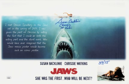 Susan Backlinie signed JAWS special print