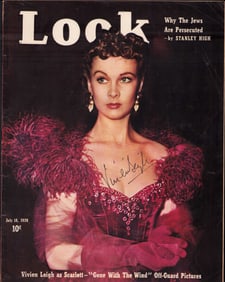 Vivien Leigh signed LOOK magazine