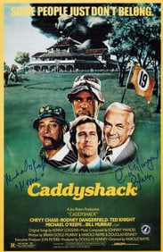 Caddyshack signed 11x17 poster