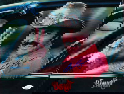 Burt Reynolds signed 11x14 photograph: Smokey and the bandit signed 11x14 with JSA sticker Certificate of AuthenticityEVERY item in this auction comes with at minimum a full illustrated serial numbered COA signed by the worlds leading auth
