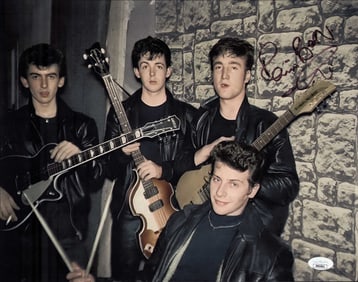 Pete Best signed 11x14 photograph