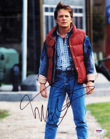 Michael j Fox signed 11x14 photograph